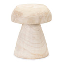 Melrose Wood Mushroom Stool 12.5"H