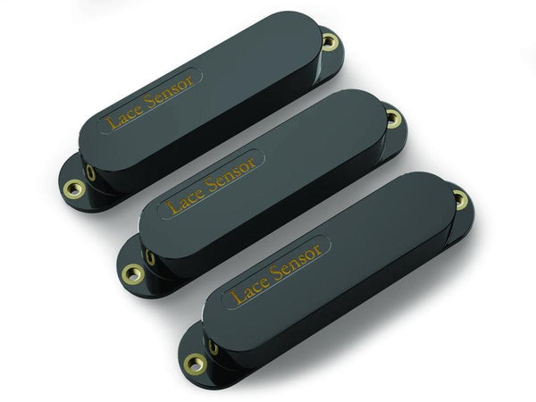 Lace Sensor Gold SSS Pickup 3-Pack Set – Black Covers
