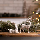 Melrose Brushed Gold Holiday Deer Figurine (Set of 6)