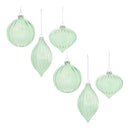 Melrose Iridescent Ribbed Glass Ornament (Set of 6)