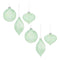 Melrose Iridescent Ribbed Glass Ornament (Set of 6)