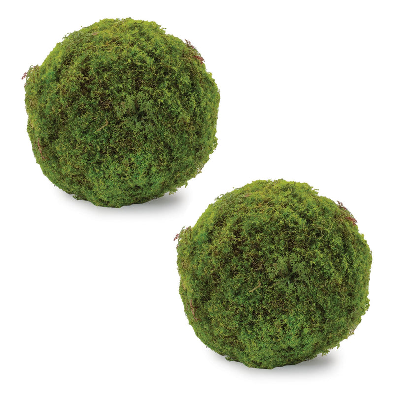 Melrose Faux Moss Orb (Set of 2)