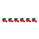 Melrose Glittered Glass Pickup Truck Ornament (Set of 6)