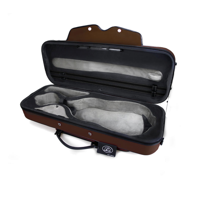 Pedi NiteFlash Viola Case 16.5"  - Brown with Steel-Shield & Reflective Strips