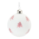 Melrose Frosted Snowflake and Tree Ball Ornament (Set of 12)