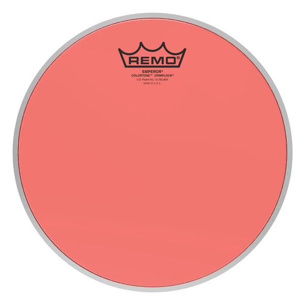 Remo Emperor Colortone Crimplock Red 10" Tenor Drumhead BE-0310-CT-RDMP