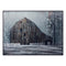 Melrose Metal Framed Modern Barn Canvas Painting Wall Art 31.5"L, Modern, Rustic