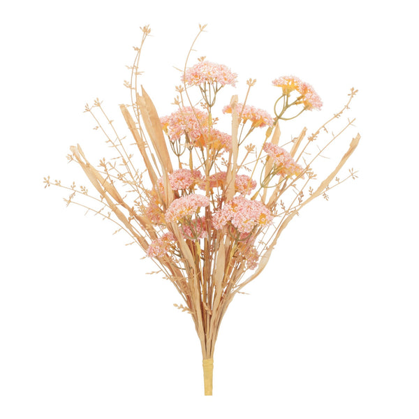 Melrose Blush Floral Grass Bush (Set of 2)