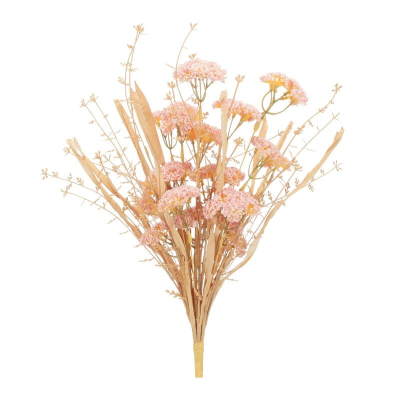 Melrose Blush Floral Grass Bush (Set of 2)
