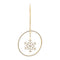 Melrose Jeweled Metal Hanging Snowflake Ornament (Set of 12)