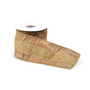 Melrose Gold Shimmer Wired Ribbon (Set of 2)