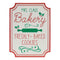 Melrose Metal Mrs. Claus Bakery Wall Sign 16"H