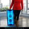 Gemini Dual 8-Inch Rechargeable Bluetooth Party Speaker w/ LED Lights - GLS-880