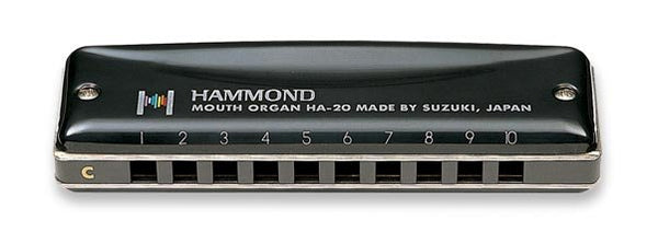 Suzuki Promaster Hammond 10 Hole Diatonic Harmonica Key F# - HA-20-F#