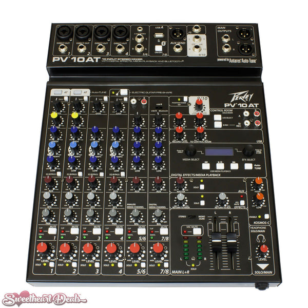 Peavey PV 10 AT Mixing Console with Bluetooth Effects and Antares Auto-Tune