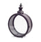 Black Ornate Metal Circle Lantern 22"D