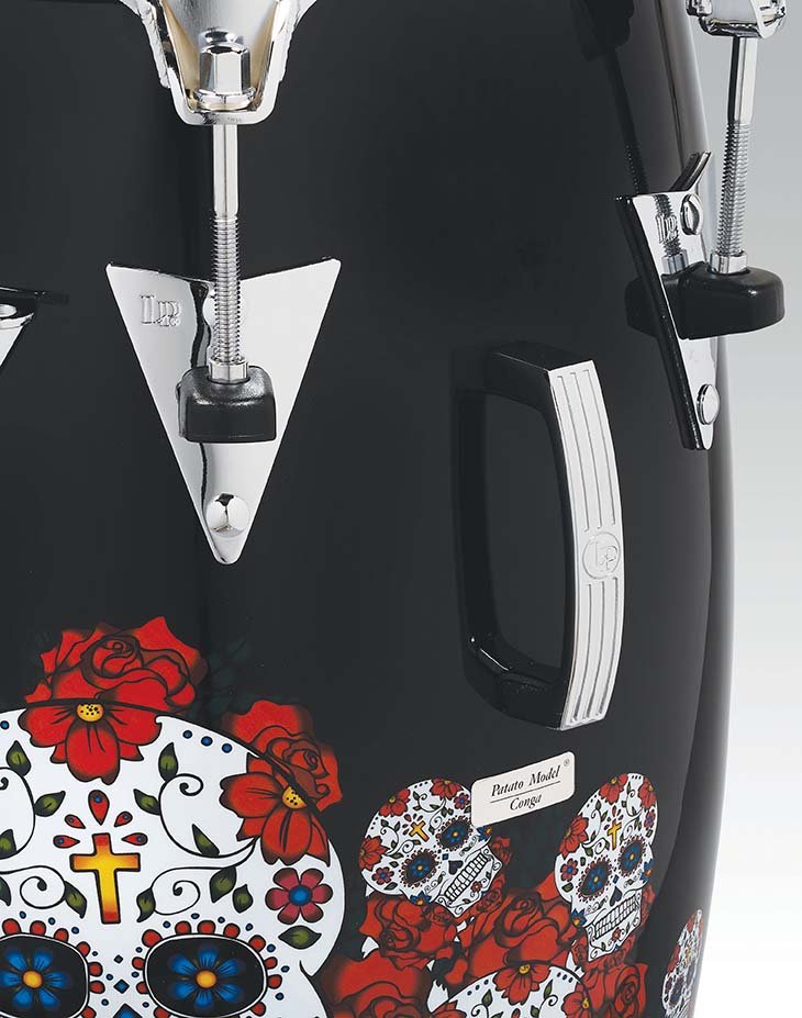 Latin Percussion Karl Perazzo Signature Sugar Skull 11" Quinto Drum w/ Top Tuning - LP808T-KP