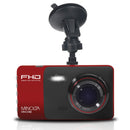 Minolta 1080p Full HD Dash Camera with 4-Inch LCD Screen (Red) MNCD42-R