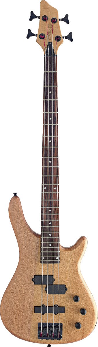 Stagg 4-String "Fusion" Electric Bass Guitar - Natural Semi-Gloss - BC300-NS