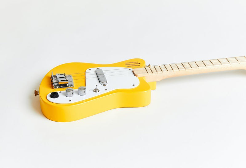 Loog Mini Electric 3 String Electric Guitar w/ Built-in Amp - Yellow - LGMIEY