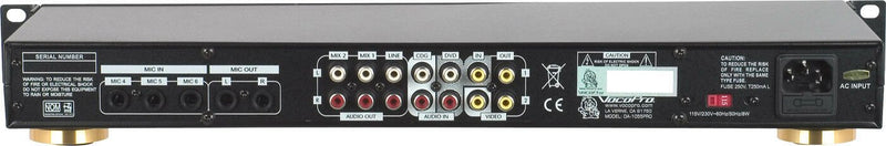 VocoPro DA1055PRO Professional 6 Mic Digital Echo Mixer/Parametric Equalizer