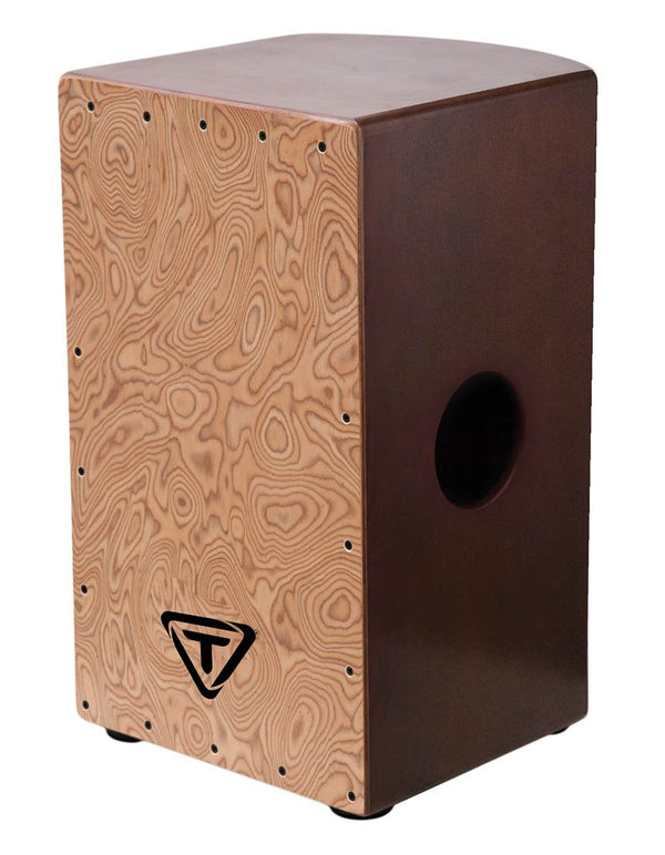 Tycoon Percussion 29 Roundback Series Siam Oak Cajon w/ Makah-Burl Front Plate