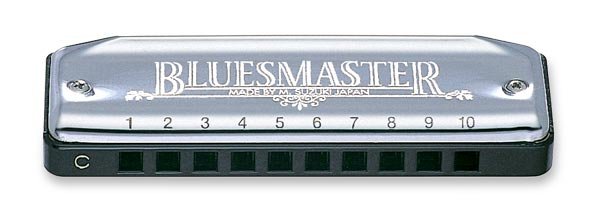 Suzuki 6 Piece Bluesmaster Set Pro 10-Hole Diatonic Harmonica - MR-250-S