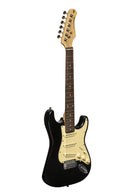 Stagg Double Cutaway 3/4 Electric Guitar - Brilliant Black - SES-30 BK 3/4