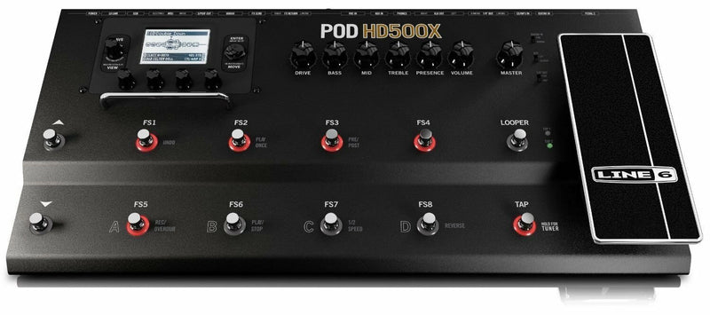 Line 6 POD HD500X Guitar Multi Effects Modeler and Processor Pedal Board