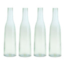 Green Glass Bottle Vase (Set of 4)