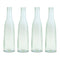 Green Glass Bottle Vase (Set of 4)