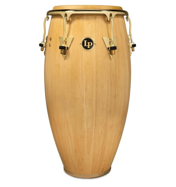 Latin Percussion Classic Series Wood Conga Drum - Natural Gold Trim - LP559X-AW
