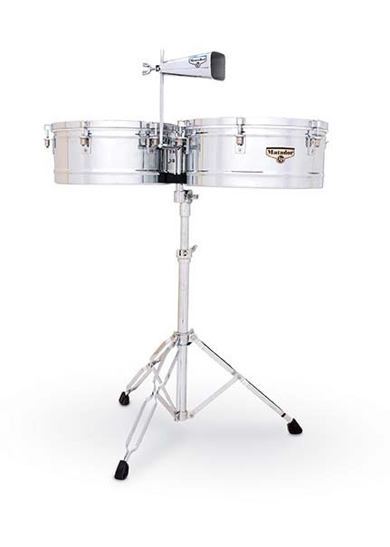 Latin Percussion Matador 14" & 15" Chrome Timbales  - M257