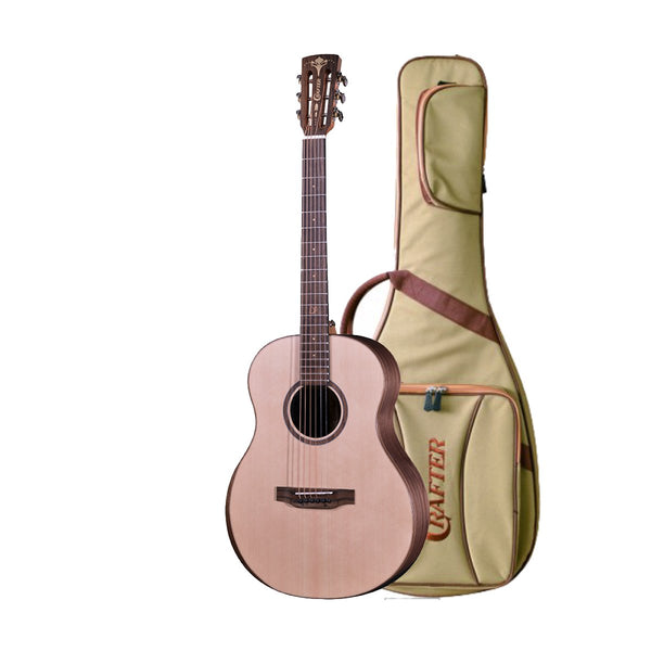 Crafter Big Mino Shape Acoustic Electric Guitar w/ Gig Bag - Natural