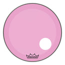 Remo Powerstroke P3 Skyndeep Resonant 24″ Bass Drumhead w/ 5″ Offset Hole - Pink