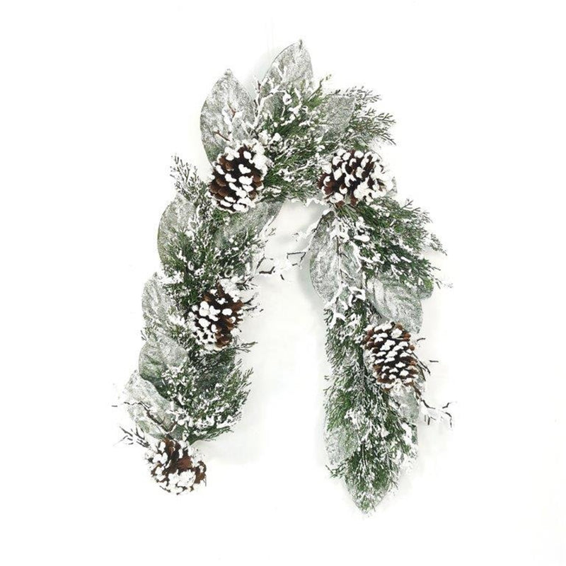 Cedar and Magnolia Leaf Garland 48"L