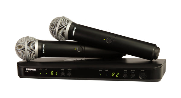 Shure BLX288/SM58-J11 Wireless Dual Vocal System w/ 2 PG58 Microphones J11 Band