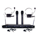 Pyle Pro 4-Microphone VHF Wireless Rack-Mount Microphone System - PDWM4300