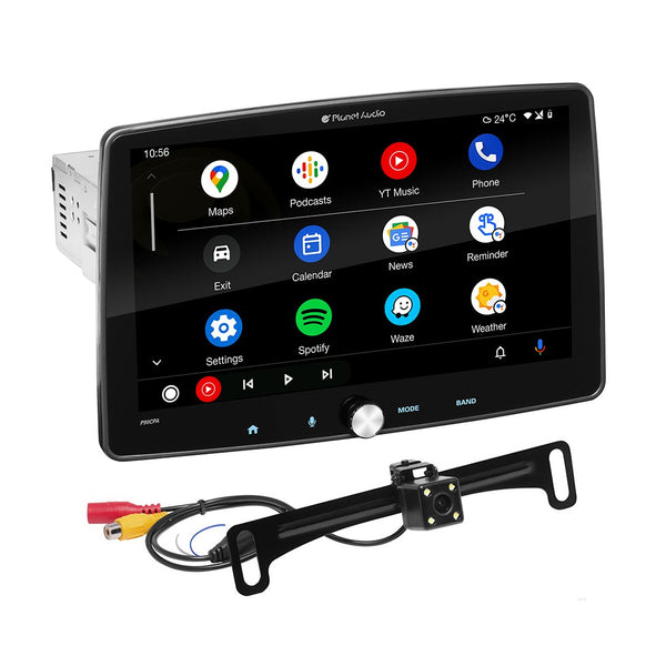 Planet Audio 10.1″ Touchscreen w/ Apple CarPlay, Android Auto & Backup Camera