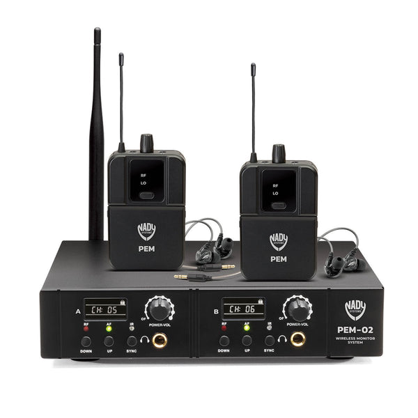 Nady 16-Channel Wireless Dual In-Ear Monitor System - PEM-02