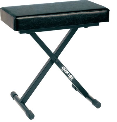 Quik Lok Deluxe Keyboard Bench with Large Thick Seat Cushion - BX-718-U