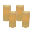 LED Dripping Wax Pillar Candles with Remote (Set of 4)