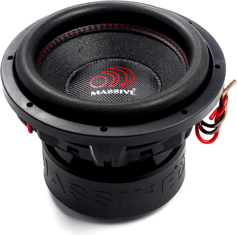 Massive 10" 1500 Watts RMS Dual 4 Ohm Subwoofer - SUMMOXL104