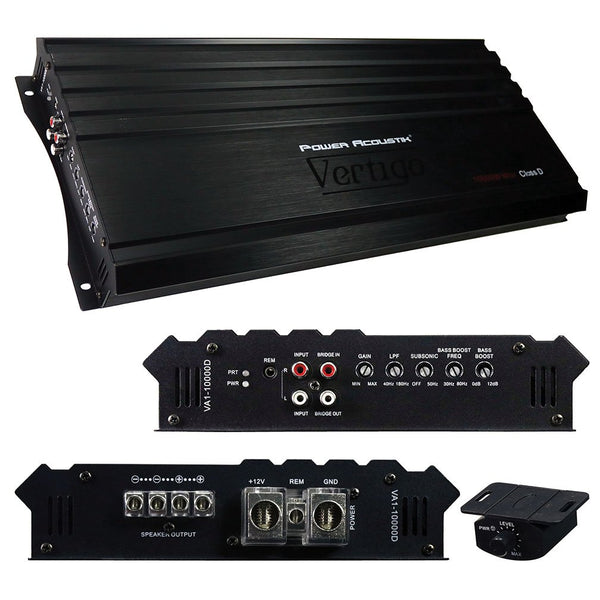 Power Acoustik Vertigo Series Monoblock Amplifier 10000W Max VA1-10000D