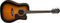 Washburn Heritage Dreadnought Acoustic Electric Guitar w/ Case - Tobacco Burst
