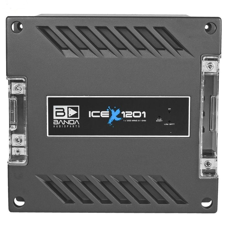 Banda One Channel 1200 Watts 1 Ohm Car Audio Mono Amplifier - ICEX1201