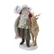 Santa Figurine with Reindeer 12"H