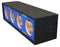 DeeJay LED Side Speaker Enclosure w/ 4 x 6.5 inch Horn Ports - Blue