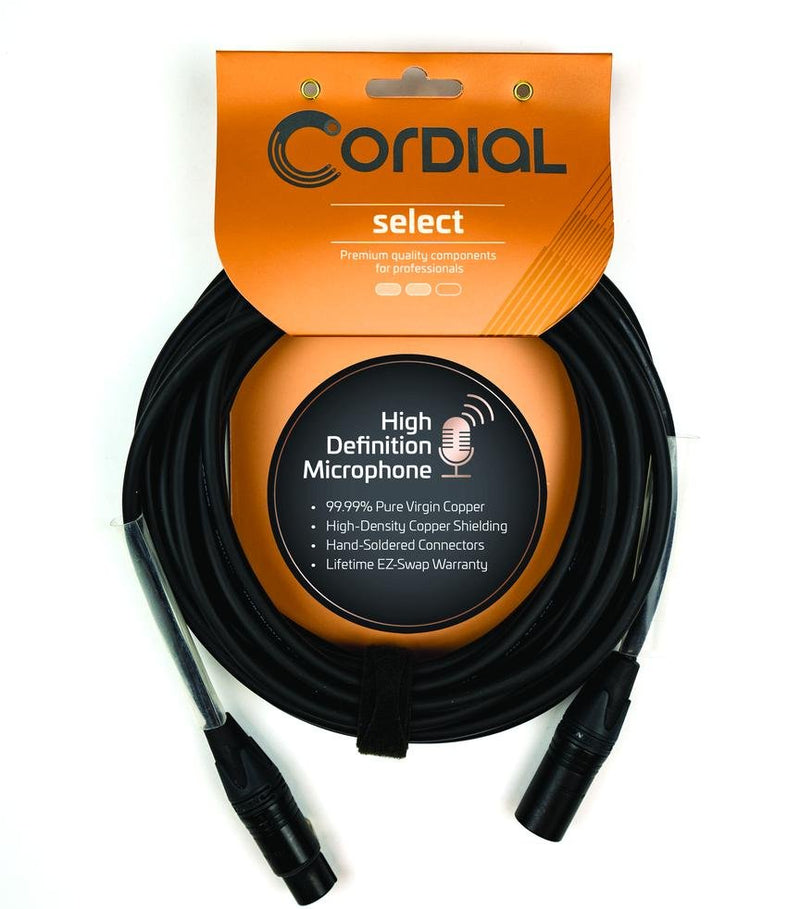 Cordial 10' Ultra-Flexible XLR Cable - Male to Female - CPM3FM-FLEX