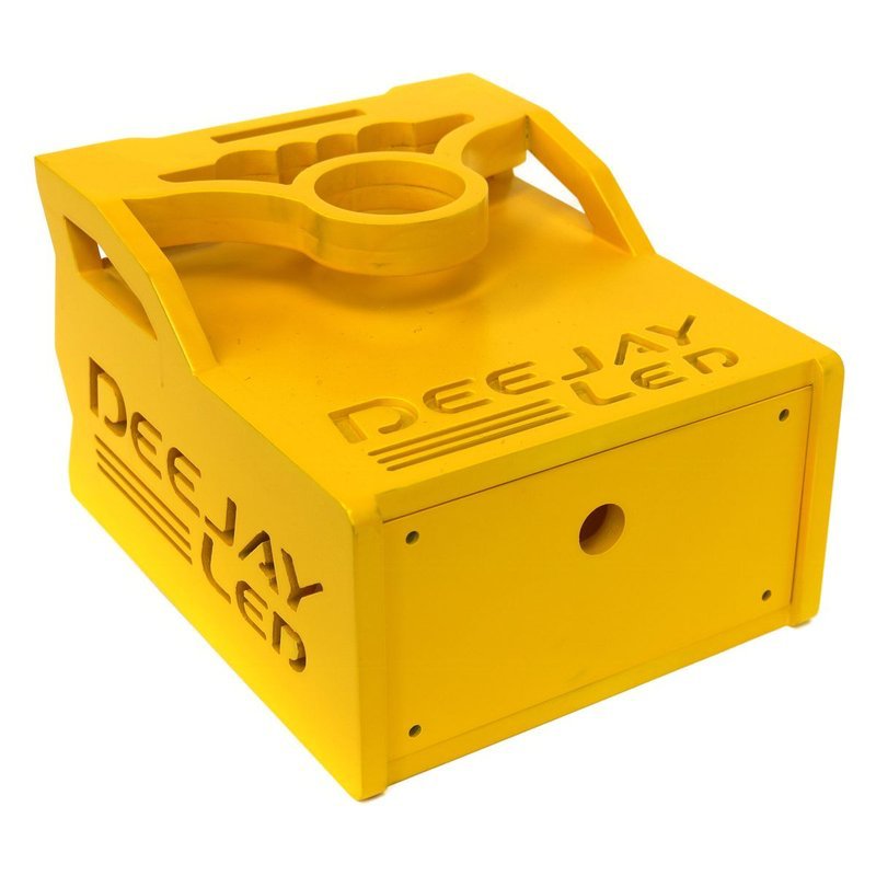 DEEJAY LED TBH1DIN2EQYELLOW - 1 DIN + 2 EQ Yellow Wooden Car Controller Case